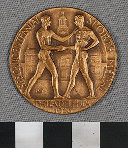 Thumbnail of Commemorative Medallion: Sesquicentennial Sports Medal, Philadelphia 1926 (1977.01.0622)