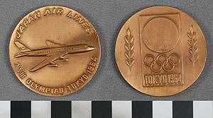 Thumbnail of Commemorative Medallion: XVII Olympiad, Tokyo 1964 (1977.01.0637)