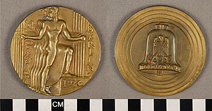 Thumbnail of Olympic Participation Medal: XI Olympiad (1977.01.0644B)