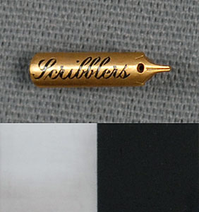 Thumbnail of Membership Pin: U of I Scribblers (1977.01.0664)