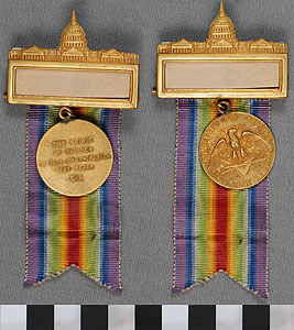 Thumbnail of Identification Badge: Construction Division of the Army (1977.01.0674)