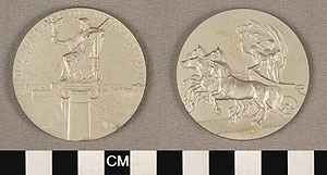 Thumbnail of Olympic Participation Medal: Stockholm Olympiad 1912 (1977.01.0680)