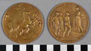 Thumbnail of Olympic Participation Medal: VII Summer Olympiad (1977.01.0693A)