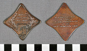 Thumbnail of Commemorative Plaque: "W.M.C.A. Coal Fund Sports Dinner, 1933" (1977.01.0700)