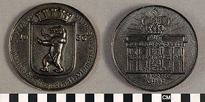 Thumbnail of Commemorative Medallion: 1936 Olympic Games in Germany (1977.01.0702)