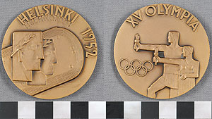 Thumbnail of Olympic Participation Medal: XV Summer Olympiad (1977.01.0725B)