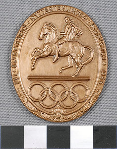 Thumbnail of Olympic Participation Medal: XVI Olympiad (1977.01.0729A)