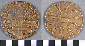 Thumbnail of Olympic Participation Medal: Olympic Games Melbourne, 1956 (1977.01.0734)
