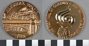 Thumbnail of Commemorative Medallion for XVIII Summer Olympics in Tokyo (1977.01.0739B)