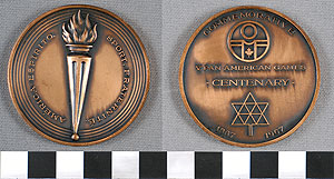 Thumbnail of Commemorative Medallion: "V Pan American Games, Centenary 1867-1967" (1977.01.0743)