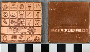 Thumbnail of Olympic Commemorative Plaque:  "Juegos De La XIX Olympiada, Mexico" (1977.01.0748A)