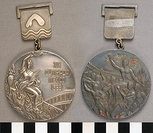Thumbnail of Olympic Silver Medal: XIX Olympiad  (1977.01.0755C)