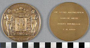 Thumbnail of Commemorative Medallion:  "Antwerpen" (1977.01.0759)