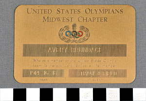 Thumbnail of Membership Card: United States Olympians Midwest Chapter (1977.01.0792B)