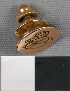 Thumbnail of Monogram Pin or Cufflink (1977.01.0947)