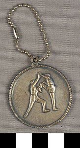 Thumbnail of Commemorative Key Chain: Kick Boxing and Rajadamnern Stadium  (1977.01.0954)