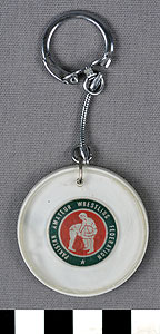 Thumbnail of Commemorative Key Chain for Pakistan Amateur Wrestling Federation (1977.01.0956)