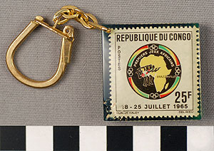 Thumbnail of Commemorative Key Chain: "Republique Du Congo" (1977.01.0964A)