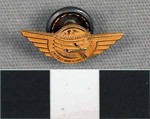 Thumbnail of Lapel Pin: United Air Lines 100,000 Miles (1977.01.0990)