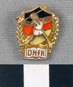 Thumbnail of Commemorative Olympic Pin: "D.H.F.K." (1977.01.0996)