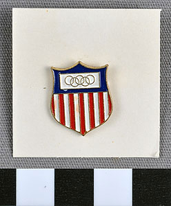 Thumbnail of Commemorative Olympic Pin: Official Emblem (1977.01.1009A)