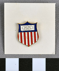 Thumbnail of Commemorative Olympic Pin: Official Emblem (1977.01.1009B)