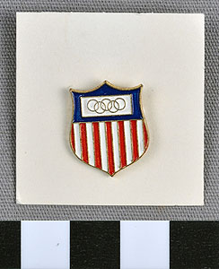 Thumbnail of Commemorative Olympic Pin: Official Emblem (1977.01.1009D)