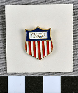 Thumbnail of Commemorative Olympic Pin: Official Emblem (1977.01.1009G)