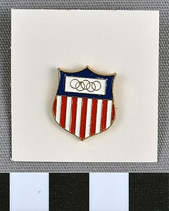 Thumbnail of Commemorative Olympic Pin: Official Emblem (1977.01.1009K)