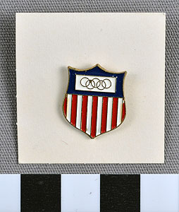 Thumbnail of Commemorative Olympic Pin: Official Emblem (1977.01.1009L)