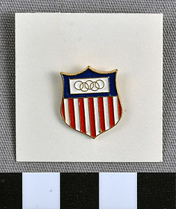 Thumbnail of Commemorative Olympic Pin: Official Emblem (1977.01.1009M)