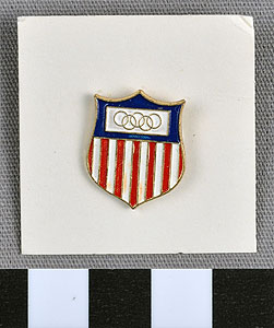 Thumbnail of Commemorative Olympic Pin: Official Emblem (1977.01.1009N)