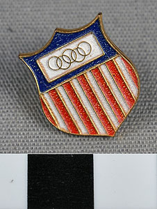 Thumbnail of Commemorative Olympic Pin: Official Emblem (1977.01.1009Y)