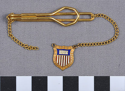 Thumbnail of Commemorative Olympic Tie Clip: "1948 U.S. Olympic Committee" (1977.01.1014)