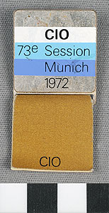 Thumbnail of Identification Badge: C.I.O. 73rd Session (1977.01.1060)