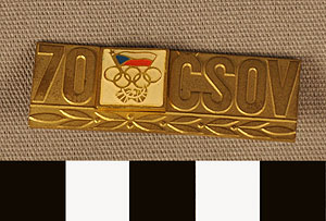 Thumbnail of Commemorative Olympic Pin: "70 CSOV" (1977.01.1101)