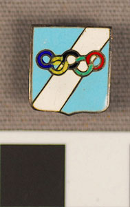 Thumbnail of Olympic Commemorative Cuff Link (1977.01.1110)