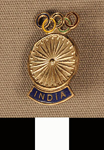 Thumbnail of Commemorative Olympic Pin: India (1977.01.1114)