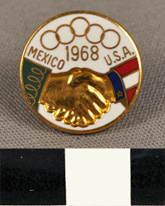 Thumbnail of Commemorative Olympic Pin: 1968 Mexico & U.S.A. (1977.01.1121)