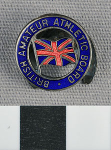 Thumbnail of Olympic Commemorative Cuff Link: "British Amateur Athletic Board" (1977.01.1127)