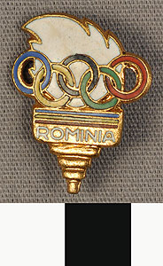 Thumbnail of Commemorative Olympic Pin: Romania (1977.01.1137)