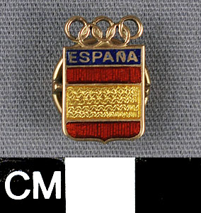 Thumbnail of Olympic Commemorative Cuff Link (1977.01.1146)