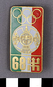 Thumbnail of Commemorative Olympic Pin: "68" (1977.01.1162)