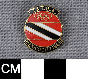 Thumbnail of Commemorative Pin: T. & T.O.A. Mexico City (1977.01.1166)