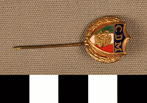 Thumbnail of Commemorative Stick pin: "C.D.M." (1977.01.1170)
