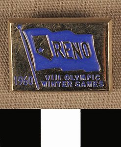 Thumbnail of Commemorative Olympic Pin: "1960/ Reno/ VIII Olympic Winter Games" (1977.01.1177)
