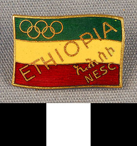Thumbnail of Commemorative Olympic Pin: "Ethiopia" (1977.01.1180)