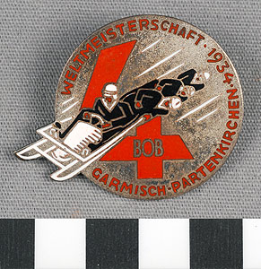 Thumbnail of Commemorative Pin: World Championship Boblsed (1977.01.1195)