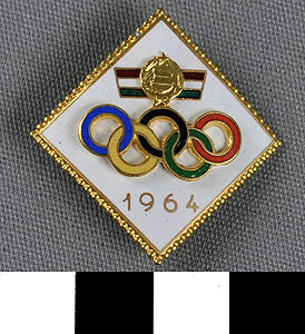 Thumbnail of Commemorative Pin: XVIII Summer Olympics, Hungary (1977.01.1295A)