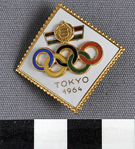 Thumbnail of Commemorative Pin: XVIII Summer Olympics, Hungary (1977.01.1295B)